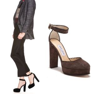 🆕Jimmy Choo Daphne Platform Heel Pump Ankle Strap